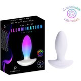 Paradise Pleasure Products Paradise Illumination - svjetleći vibrirajući analni čep (bijeli) | shoptok.hr