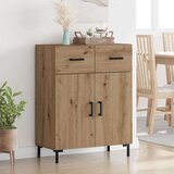  Strani šal Umetni hrast 69,5 x 34 x 90 cm Konstruiran les, (5000217597) | Shoptok.si