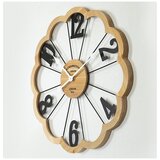  Zidni sat, napajanje 1x AA, prečnik 60 cm, bež/crna | Eponuda.com