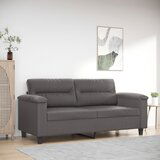 vidaXL dvosed siv 140 cm umetno usnje | Shoptok.si