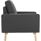  2-dijelni set sofa od tkanine tamnosivi | Eponuda.com