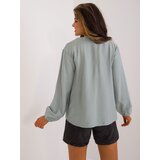 Sublevel Blouse-D60082M11180B-pistachio | Shoptok.si