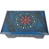  Drvena kutija za nakit plave boje | shoptok.hr