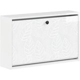 Ormar za cipele na zidu DELFT 71 x 17 x 43 cm Konstruirano drvo - Bijela visokog sjaja | shoptok.hr