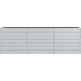 vidaXL Visoka greda 240x80x77 cm pocinkano jeklo srebrna | Shoptok.si