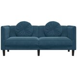  Dvosjed s jastucima plavi baršun | shoptok.hr
