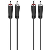 Hama 00205257 Cinch audio priključni kabel [2x muški cinch konektor - 2x muški cinch konektor] 1.5 m crna | Eponuda.ba