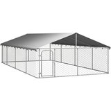  Zunanji pasji boks s streho 600x300x150 cm | Shoptok.si