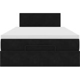  Otomanski krevet s madracem&LED crni 120x200cm baršunasti | shoptok.hr