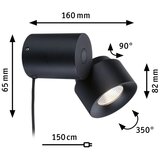 PAULMANN 79776 - LED/3W prigušiva zidna svetiljka 2 u 1 PURIC PANE 230V | Eponuda.com