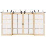 Pribor za klizna vrata 427 cm čelični crni | shoptok.hr