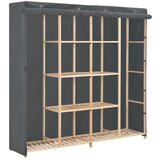  The Living Store Garderobna omara iz blaga 173x40x170 cm siva - Garderobna Omara, (21500562) | Shoptok.si