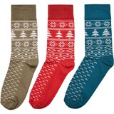 Urban Classics Accessoires Norwegian Pattern Socks 3-Pack hugered/jasper/tiniolive | Shoptok.si