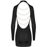 Cottelli odprta hrbtna stran, verižna mini obleka (črna) - M | Shoptok.si
