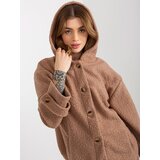 RELEVANCE Coat RV-PL-8449.98P-light brown | Shoptok.si
