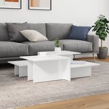 vidaXL Stolići za kavu 2 kom visoki sjaj bijeli od konstruiranog drva | shoptok.hr