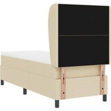  Krevet s opruga kutije s jastukom Krema 80 x 200 cm tkanina | shoptok.hr