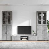  Set TV komoda s ladicama Betonski sivi Konstruirano drvo | shoptok.hr