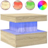 Ormarić za uzglavlje LED boja hrasta sonome 50x50x40 cm | shoptok.hr