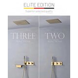 ELITE EDITION Luksuzni vgradni tuš set za ultimativno doživetje tuširanja – BCS1499 — Mat črna — Tri izliva | Shoptok.si