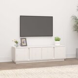 The Living Store TV omarica bela 140x40x40 cm trdna borovina - TV Omarica, (21375757) Cene