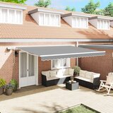  Okvir tende S LED lampica Bijelo 450 × 300 cm Aluminij | shoptok.hr