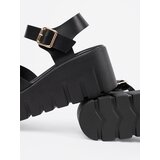 SEASTAR Black high platform sandals | Shoptok.si