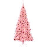  Božićno drvce s 300 LED svjetlima Ružičasta 210 cm PVC | shoptok.hr