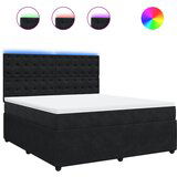 Maison Chic Box spring postelja - Vzmetna postelja z vzmetnico črna 180x200 cm žamet SL23565, (21879914) | Shoptok.si