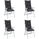 vidaXL Blazina za stol 4 kosi melanž antracit 120x50x7 cm blago Cene