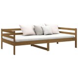  Dnevna postelja medeno rjava 90x190 cm trdna borovina, (20646399) | Shoptok.si