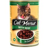 CAT MENU vlažna hrana za mačke u konzervi sa ukusom govedine 415g Cene