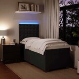  Box spring krevet s madracem crni 100x200 cm baršunasti | shoptok.hr