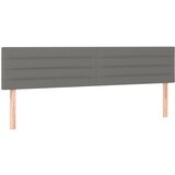 Maison Chic Posteljno vzglavje - Vzglavna omarica 2 kosa temno sivo 90x5x78/88 cm blago, (22077438) Cene