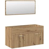  5-dijelni set kupaonskog namještaja käsityöläinen tammi | shoptok.hr