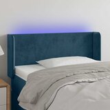  LED uzglavlje tamnoplavo 103x16x78/88 cm baršunasto | shoptok.hr