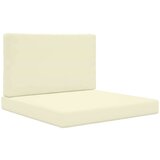  Zunanja blazina za kavč 2 pcs krema Poliester, (5000202470) | Shoptok.si
