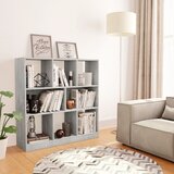 Furnova Knjižna omara betonsko siva 97,5x29,5x100 cm iverna plošča, (21932663) Cene