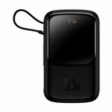 Baseus POWER BANK 10000MAH QPOW PRO - USB + TYPE C - PD 22.5W SA KABELOM TYPE C (PPQD060101) CRNI | Eponuda.com