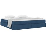  Krevet s madracem i skladištem Plava 200 x 200 cm Poliester | shoptok.hr