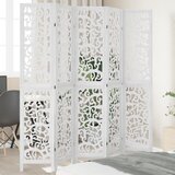  The Living Store Paravan 5-delni bel trden les pavlovnije - Pregrada Za Prostor, (21494117) | Shoptok.si