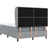  Krevet s uzglavljem i madracem svijetlosivi 160x200 cm tkanina | shoptok.hr