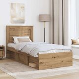  Okvir za krevet Umjetnička hrastovina 100 x 200 cm | shoptok.hr