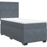 Maison Chic Box spring postelja - Vzmetna postelja z vzmetnico temno siva 80x200 cm žamet SL10586, (21907356) | Shoptok.si