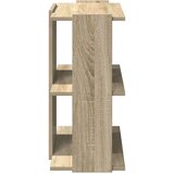 vidaXL Knjižna omara 3-nadstropna sonoma hrast 60x30x60 cm inž. les | Shoptok.si