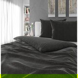 Novel posteljnina 200/200 cm saten temno siva | Shoptok.si