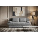 P & B ZOFA S POSTELJNO FUNKCIJO, siva tekstil, leseni material | Shoptok.si