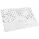 Bluetooth tipkovnica z okroglimi tipkami in sledilno ploščico + Bluetooth miška White, (5000130759)