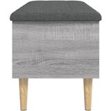  Klupa za pohranu siva boja hrasta 102x42x46cm konstruirano drvo | shoptok.hr