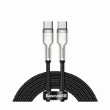 Kabel USB C-C 2m 100W 20V5A Cafule Metal črn pleten